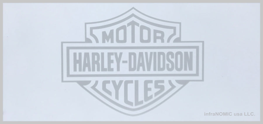 Harley-Davidson Logo etched on mirror - 2' x 4' Radiant Heat Panel (CUSTOM PRODUCT)